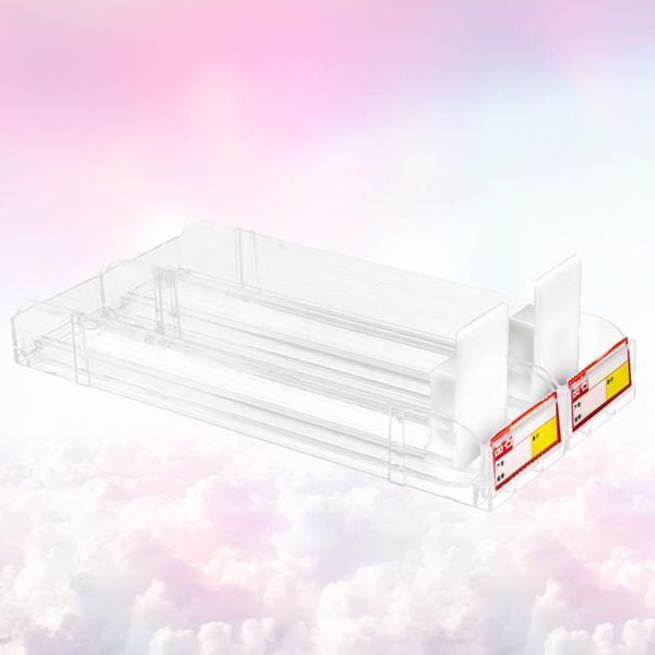 

hooks & rails 2pcs cigarette showcase automatic case auto-push auto rack (clear)