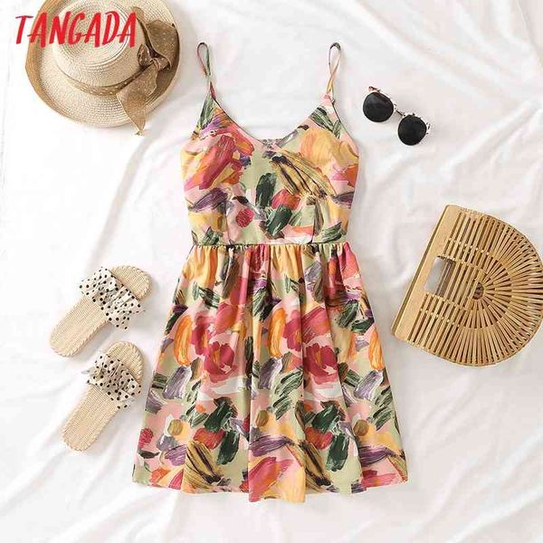 

summer women flowers print spaghetti strap sleeveless ladies mini dress vestidos be327 210416, Black;gray