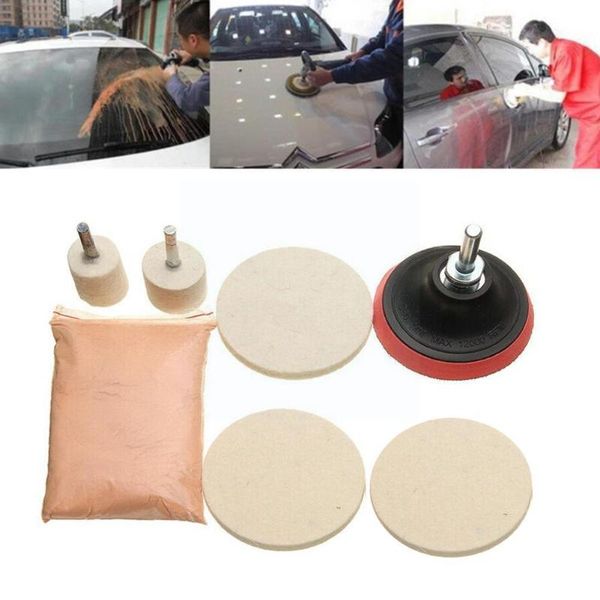 

car cleaning tools practical windshield polishing kit for windows scratch glass repair set remover tool z4y3