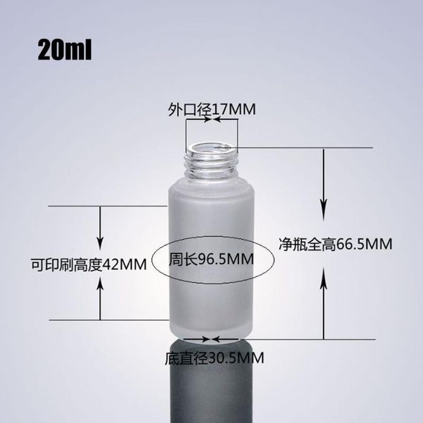 

storage bottles & jars 20ml 25ml 30ml 50pcs/lot frosted/matte glass bottle essential oils bottle,glass dropper for essence skin care product