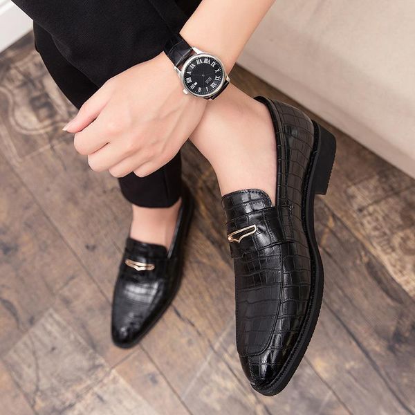 

dress shoes black men fashion skin formal leather for italian mens loafers casual man men's sneakers summer wedding