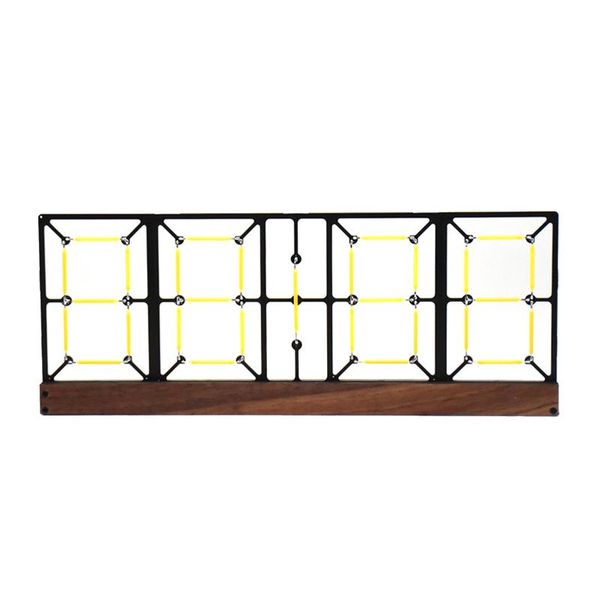 

desk & table clocks imitation lights digital clock glow fluorescent semi-finished kit adjustable brightness with remote control