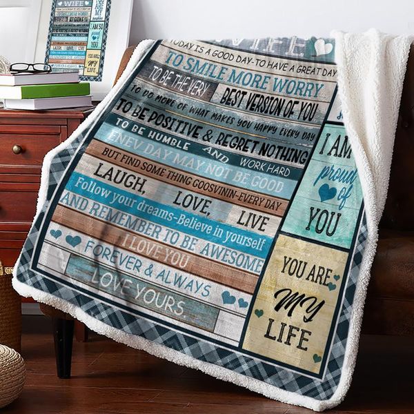 

blankets gift for wife throw blanket soft fleece winter portable picnic bedclothes