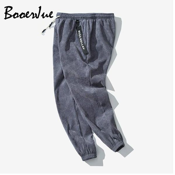 

men casual pants corduroy warm sweatpants mens joggers striped gyms clothing plus size m-5xl fashion bottoms men's, Black