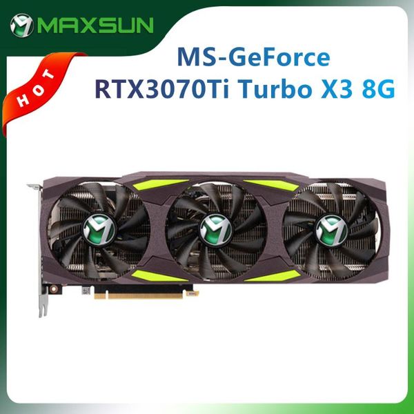 

graphics cards maxsun rtx 3070ti turbo x3 8gb gddr6pin*2 256bit gaming video card for deskcomputers full