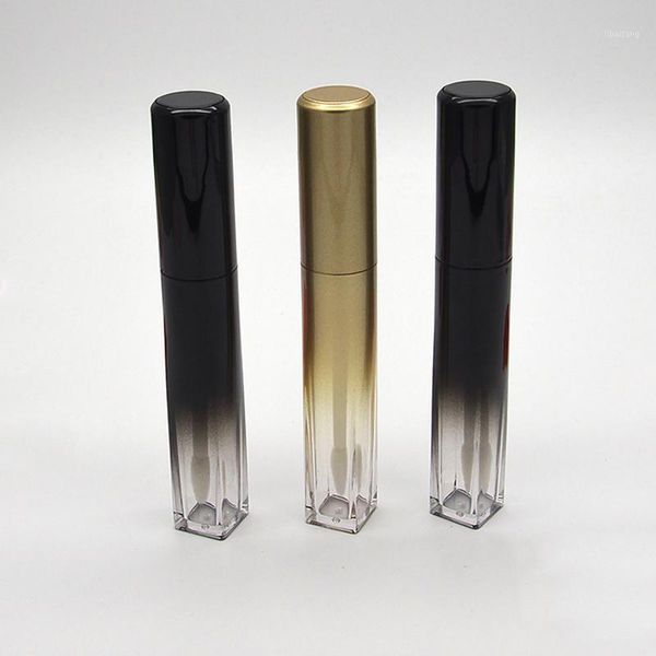 

storage bottles & jars 30pcs 8ml elegant gold black empty lip gloss bottle diy plastic liquid lipstick tube professional women beauty makeup