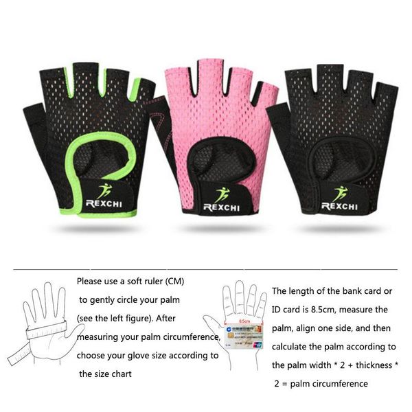 

sports breathable silicone non-slip gloves gym exercise support for powerlifting cross training fitness cycling, Black