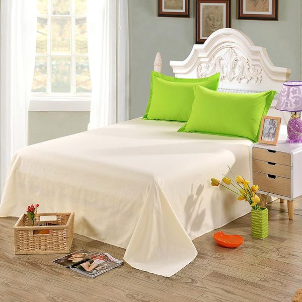

sheets & sets 1 piece beige color flat sheet for children adults bedroom use polyester sanding bed (no case) xf338-9