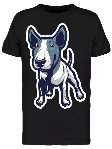 

Puppy Mascot Bull Terrier Tee Men's -Image by Shutterstock, White;black