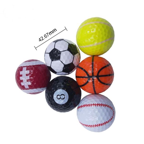 

golf balls 6pcs/set soft mix color ball set for game sports gift