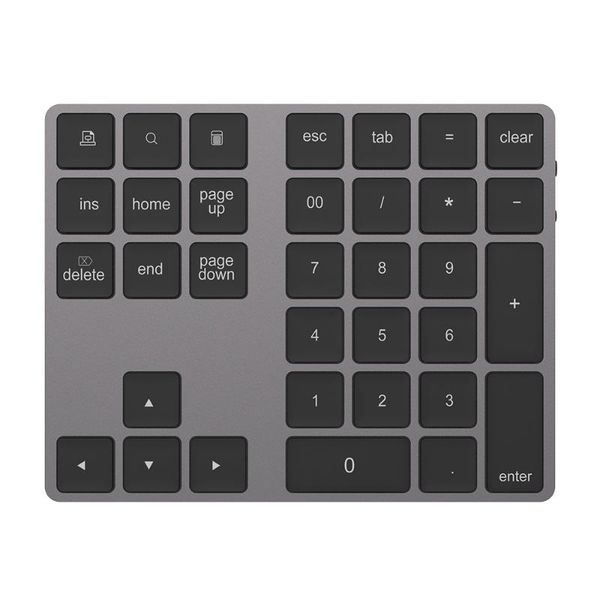 

keyboards usb-c 3.1 hub features 2-in-1 bt keyboard 34-key wireless numeric keypad with two extended usb3.0 interfaces
