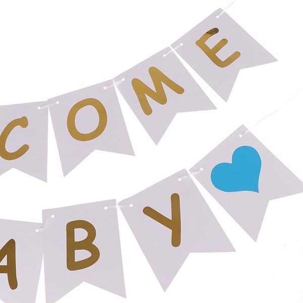 

party decoration birthday welcome baby banner paper shower