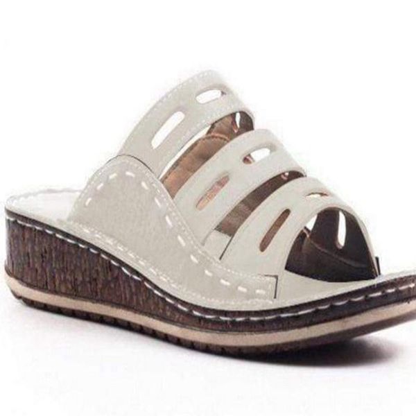 

summer women slippers fashion mixed colors wedges platform flip flops beach mules ladies slides party sandals zapatos de mujer, Black