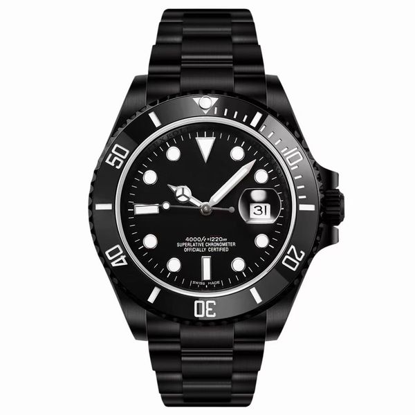 

fashion cool men's watch dark night black dial white luminous scale stainless steel strap automatic date, Slivery;brown
