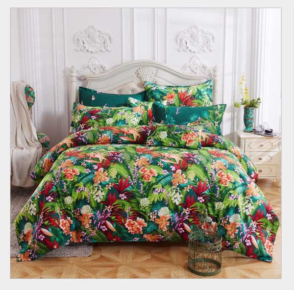 

bedding sets 31color 4 pcs luxury printing set quilt cover sheet