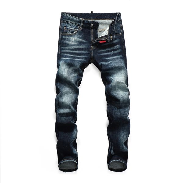 

2021 mens designer jeans distressed ripped biker slim fit motorcycle denim for men s fashion mans black pants 22ss pour hommes #05, Blue
