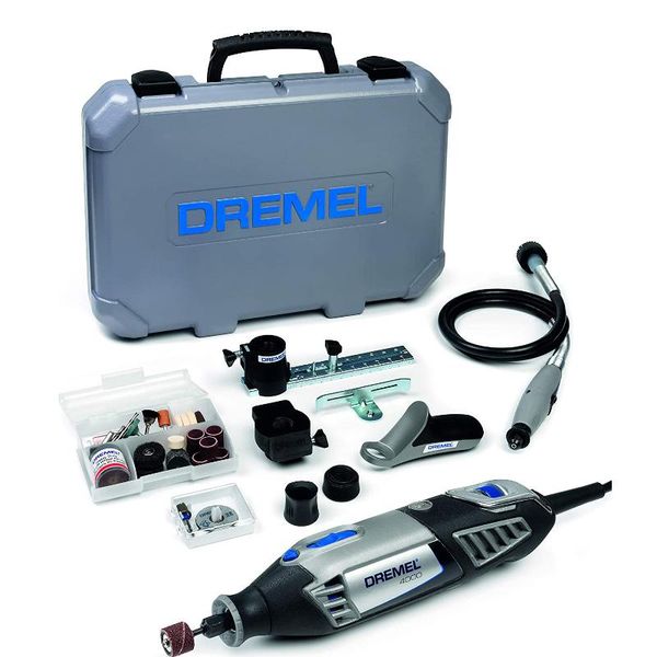 

professiona electric drills bosch dremel 4000 rotary tool 175 w multi kit with 4 attachment 65 accessories variable speed 5000-35000 rpm pow