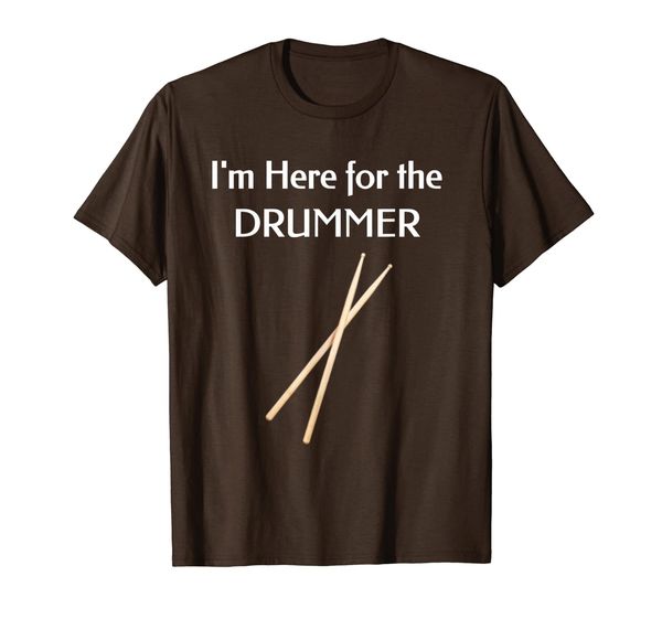 

i'm here for the drummer shirt for musicians friends and fan, White;black