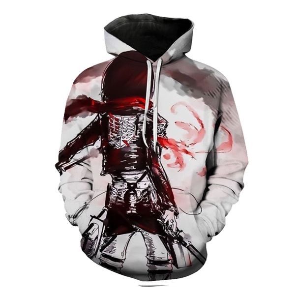 

attack on titan men s god men is a 3d printed hoodie visual impact party punk goth round neck sweatshirt hoodie, Black