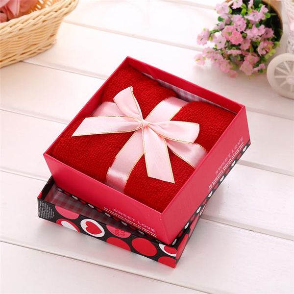 

towel 5pcs/lot 35*72cm high-grade cotton with nice gift package for birthday party wedding graduation washing