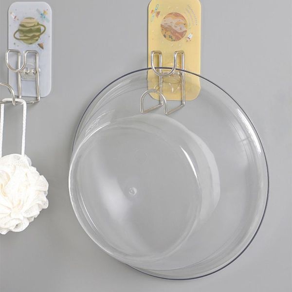 

hooks & rails multifunctional basin hook punch-wall mounted washbasin strong seamless reusable bathroom kitchen storage