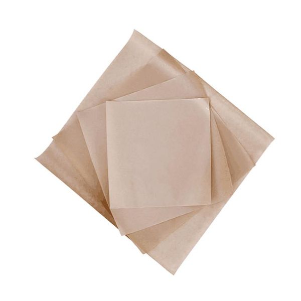 

baking & pastry tools 200sheets/package kraft oil-proof paper disposable hamburg for