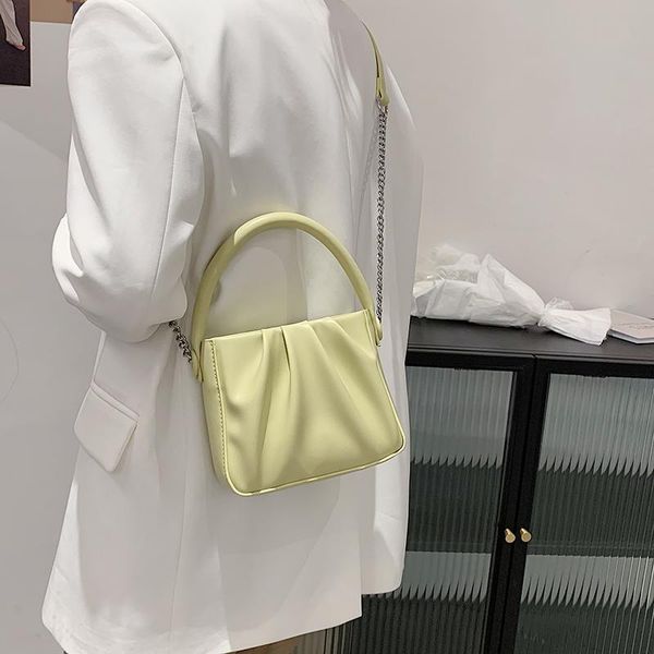 

evening bags mini soft pu leather crossbody for women 2021 simple luxury silver chain shoulder handbags female trendy