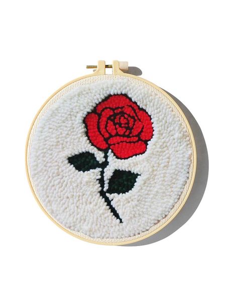 

other arts and crafts rosepunch needle embroidery kit for beginners easy diy needlework wool work home decor anime