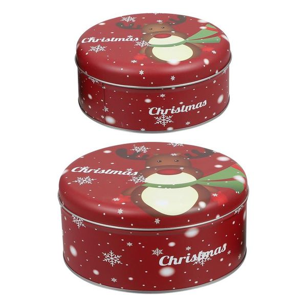 

gift wrap 2pcs iron candy boxes simple home tea-leaf jars chocolate sweets storage holders