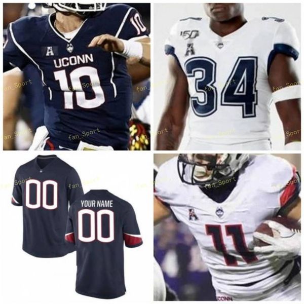 

ncaa college jerseys uconn huskies 5 david pindell 8 aaron mclean 11 kyle buss 1 art thompkins 12 mike beaudry custom football stitched, Black