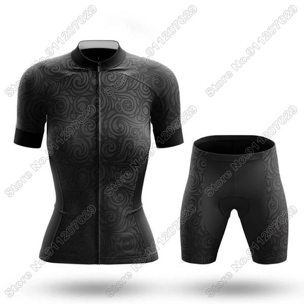 

summer black - women cycling clothing jersey set road bike suit bicycle bib shorts mtb wear maillot racing sets, Black;blue