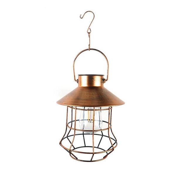 

solar lamps lantern lamp outdoor hanging waterproof vintage metal garden lights decoration light