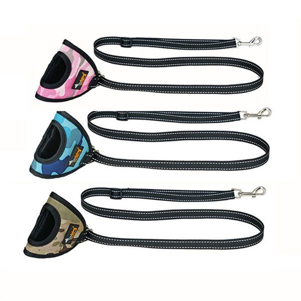 

dog collars & leashes adjustable pets supplies reflective strip leash glove outdoor a walk accessories