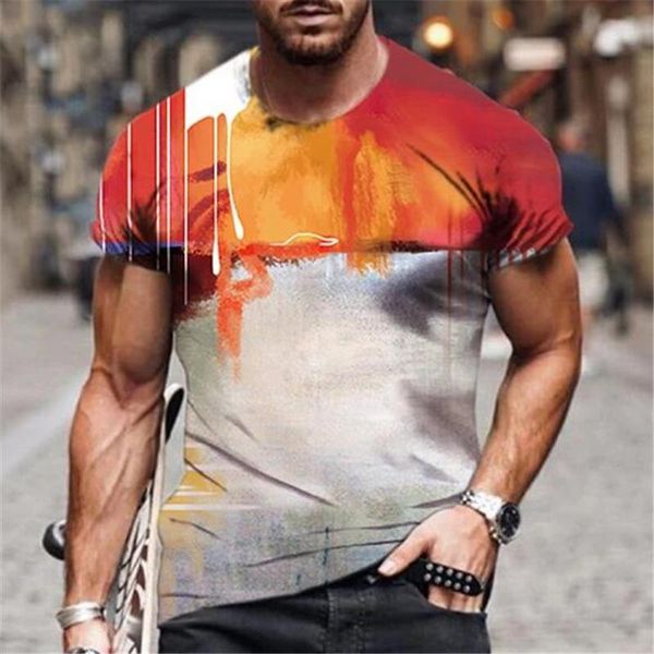 

men's t-shirts t-shirt shirt 3d printing graphic print short-sleeved daily casual fashion streetwear, White;black