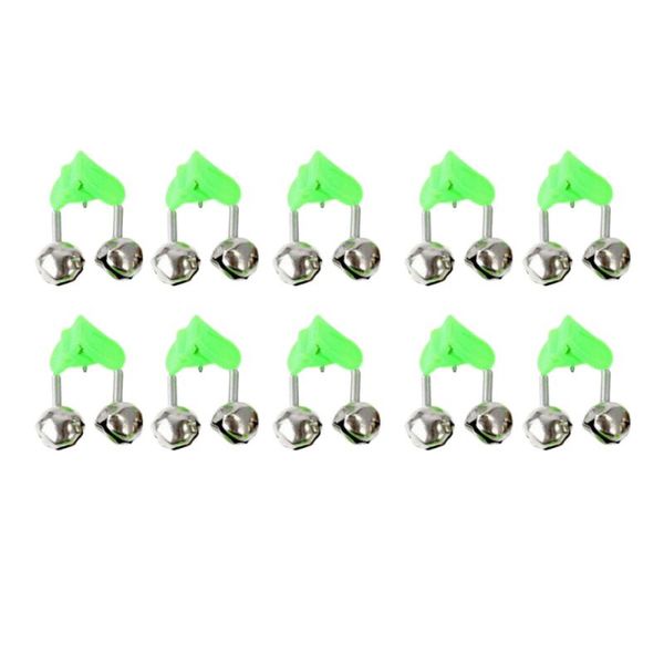 

40pcs fishing rod alarm clip style dual alert bells clamp tip twin accessories