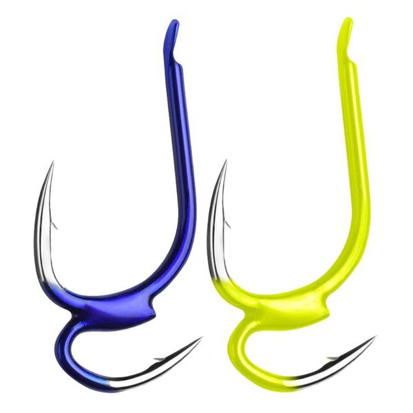 

10pcs carbon steel fishing hooks barbed tip sharp tackle fish gear