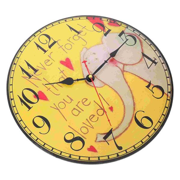 

wall clocks 1pc vintage graffiti wooden clock nostalgia style decorative