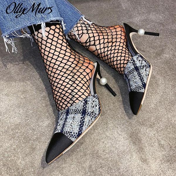 

slippers prowow 2021 fashion women's shoes fine with mixed colors, Black