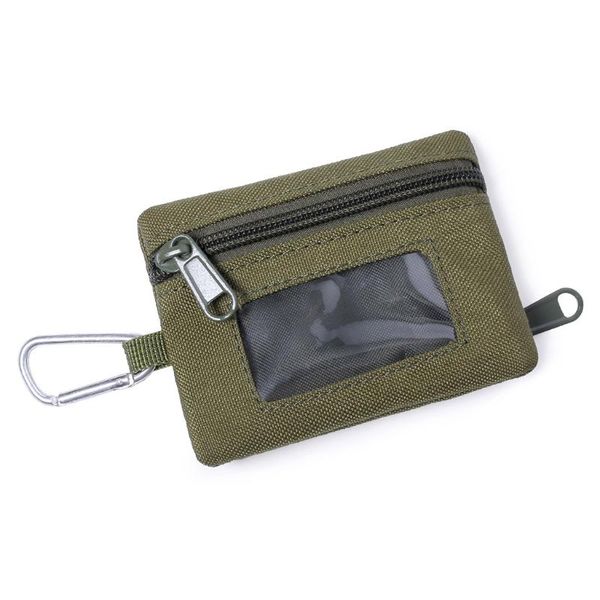 

outdoor bags key case pouches with d-buckle,waist bag as coin purse keychain, mini change wallet zipper waist card
