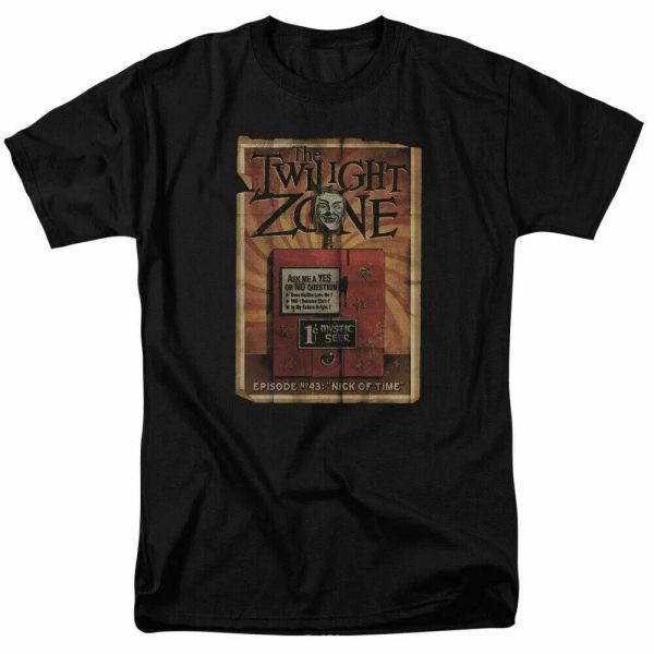 

The Twilight Zone Seer T Shirt Mens Licensed Classic TV Show Black, White;black