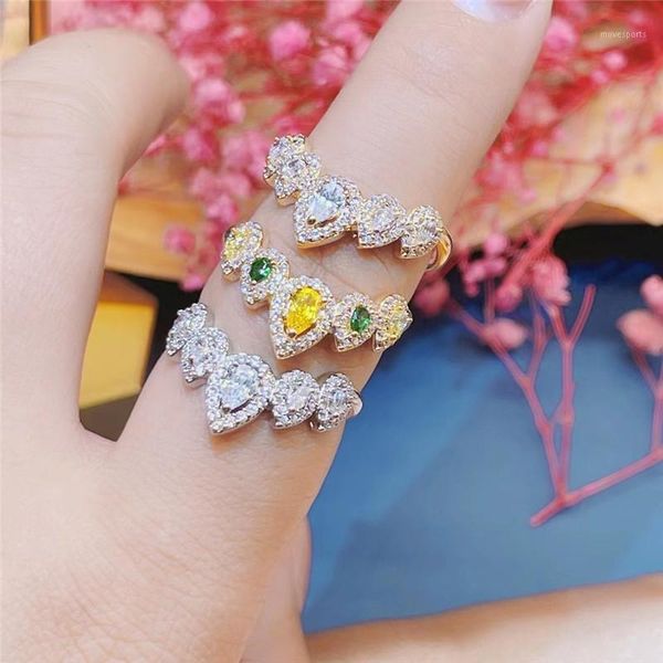 

wedding rings rakol design cz flash open adjust women jewelry factory price zirconia ring for rrr011, Slivery;golden