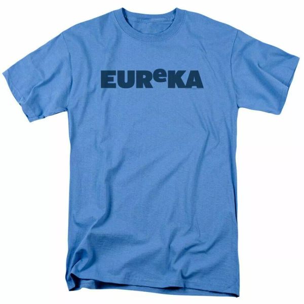 

eureka logo t shirt mens license sci-fi tv jack carter tee carolina blue, White;black