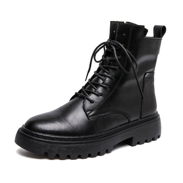 

boots women's 2021 motorcycle autumn and winter all-match short trendy, Black