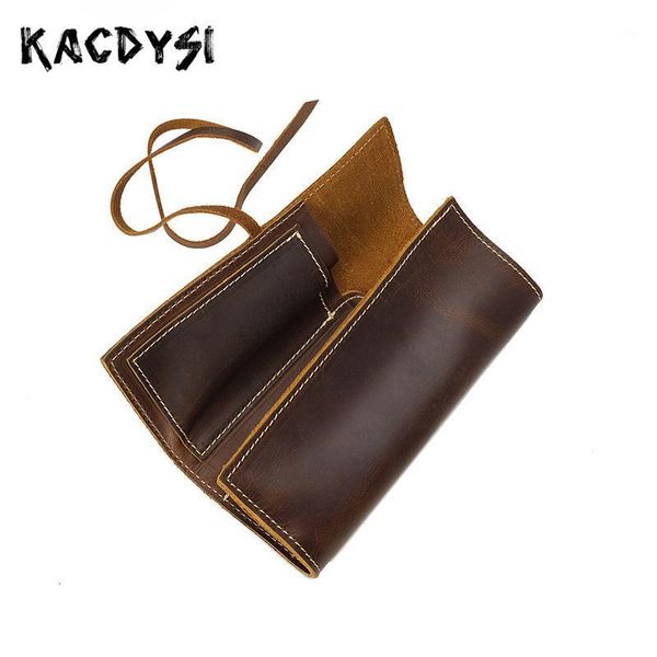 

wallets handmade cowhide organizer pencil case multifunction real skin vintage cosmetic make up brush pen bag1, Red;black