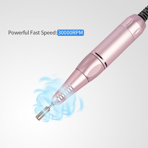 

30000rpmprotablenaildrillmachinekitelectricnailpolisherchargingmanicurepedicurefornaildrillbitssetbeautydevice raben