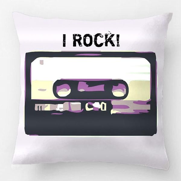 

rock retro music cassete wedding decorative cushion cover pillow case customize gift by lvsure for car sofa seat pillowcase cushion/decorat