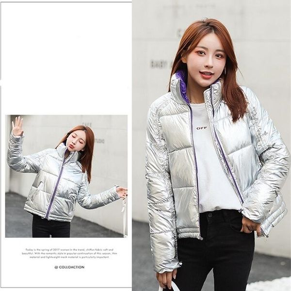 

parka womens winter coats womans short cotton casual fashion standing collar jackets warm parkas female overcoat coat 211013, Black