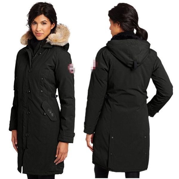 

12 expedition men's and women's joint warm thickened work clothes parker down jacket, Black