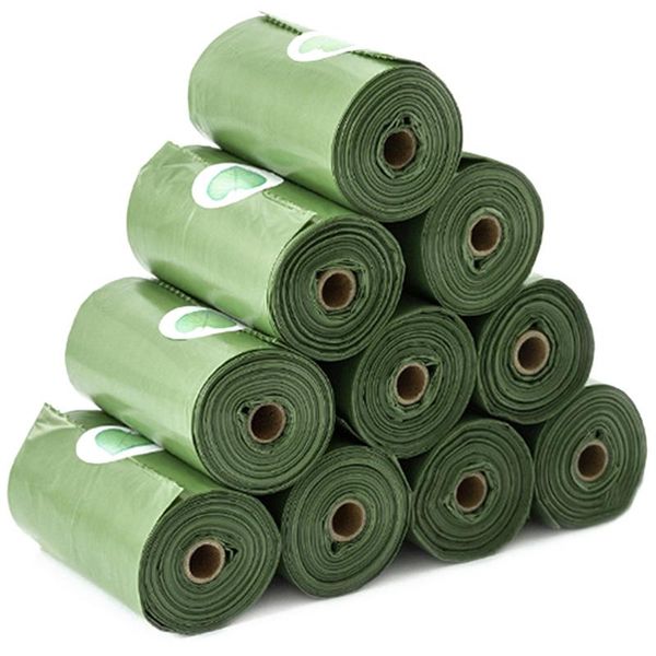 

dog travel & outdoors poop bag biodegradable bags eco-friendly pet waste clean up refill rolls dispenser-dropship