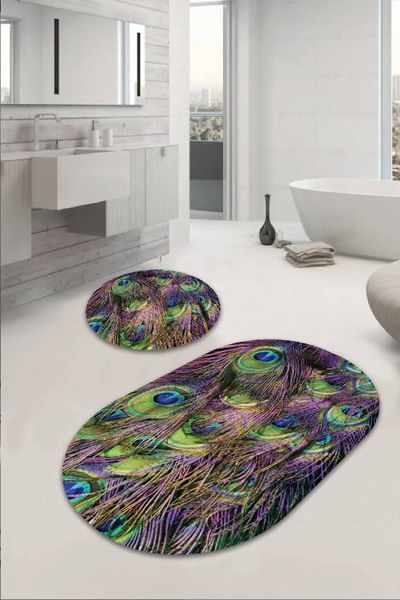 

50x80 - 50x50 digital bath mat set for closet 2 bs065 mats